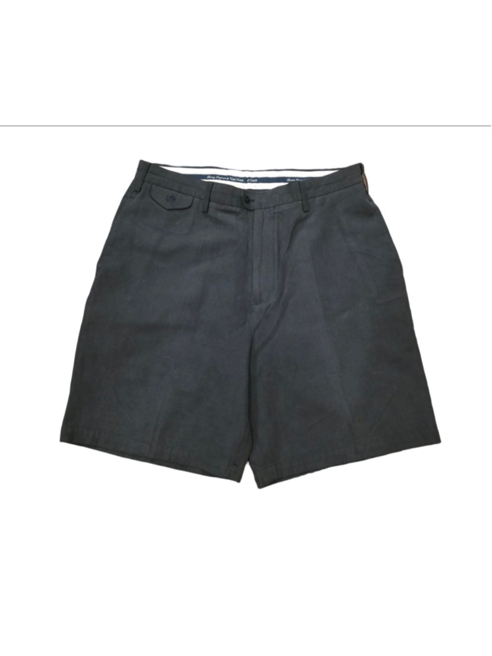 Men's Nat Nast Flat Front Shorts Black Size 34